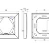 Loxone Touch For Nano - Maßzeichnung