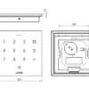 NFC Code Touch Air Anthrazit Maßzeichnung